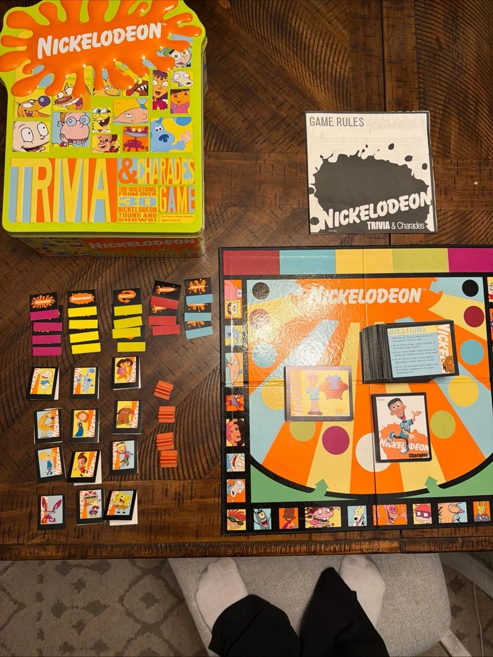 Nickelodeon Kids Trivia & Charades Game - Green and Orange
